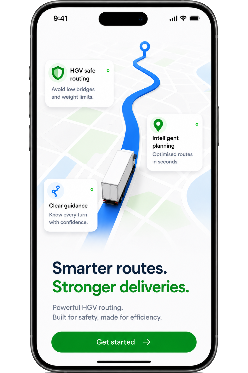 Truki navigation on iPhone